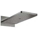 Верхний душ 580 х 250 мм Axor ShowerSolutions (цвет - полированный чёрный хром), 3 вида струи (35283330)