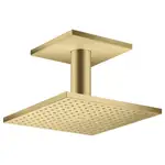 Верхний душ 250 х 250 мм Axor ShowerSolutions (цвет - матовое золото), 2 вида струи (35312250)