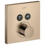 Термостат для душу Axor Shower Select square на 2 режиму, червоне золото (36715300)