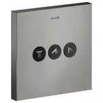 Вентиль скрытого монтажа для 3 потребителей Axor ShowerSelect (цвет - полированный чёрный хром) (36717330)