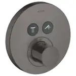 Термостат для душа Axor ShowerSelect на 2 потребителя (цвет - чёрный матовый хром) (36723340)