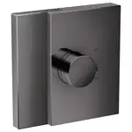 Термостат для душа, алмазная резка HighFlow Axor Edge (цвет - полированный чёрный хром) (46741330)