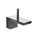 Змішувач для умивальника Axor MyEdition 70, матовий чорний хром / дзеркальне скло (47012340)