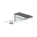 Смеситель для раковины на 3 отверстия Axor MyEdition (цвет - хром/кожа серая) (47052000+47916000)