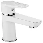 Смеситель для раковины Imprese Podzima Breclav white (цвет - хром/белый) (05245W)