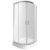 Набір Qtap душова кабіна Taurus CRM1099AC6 Clear + піддон Uniarc 309915 (TAUCRM1099AC6UNIA309915)