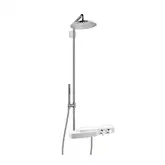 Душевая система с термостатом Axor Bouroullec Showerpipe (цвет - хром/белый) (19670400)