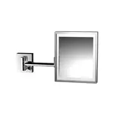 Зеркало косметическое 202 х 202 мм Emco, с LED подсветкой, увеличение 3x, хром (109500119)