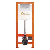 Інсталяція для унітаза Qtap Nest M425-M11CRM з панеллю змиву Chrome (QTNESTM425M11CRM)