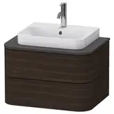 Тумбочка для подвесной консоли Duravit Happy D.2 Plus 65 х 48 см, орех брашированный (HP496006969)