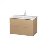 Тумба для раковины подвесная 820x481 мм Duravit L-cube дуб брашированный (LC6241/12)