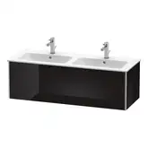 Комплект мебели тумба подвесная с двойной раковиной Duravit XSquare 128 х 47,8 см (XS407504040+2336130000)