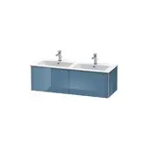 Комплект мебели тумба подвесная с двойной раковиной Duravit XSquare 128 х 47,8 см (XS407504747+2336130000)