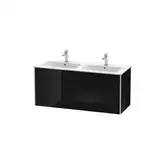 Комплект мебели тумба подвесная с двойной раковиной Duravit XSquare 128 х 47,8 см (XS417504040+2336130000)