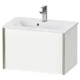 Тумба подвесная компакт, под раковину Duravit XViu 61 x 39 см, белый матовый (XV40780B118)
