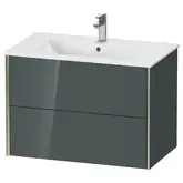 Тумба подвесная под раковину Duravit XViu 81 x 48 см, доломитово-серый глянцевый лак (XV41260B138)