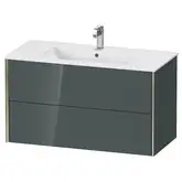 Тумба подвесная под раковину Duravit XViu 101 x 48 см, доломитово-серый глянцевый лак (XV41270B138)