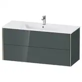 Тумба подвесная под раковину Duravit XViu 121 x 48 см, доломитово-серый глянцевый лак (XV41280B138)
