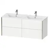 Тумба подвесная под раковину Duravit XViu 128 x 48 см белый матовый (XV41290B118)