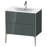 Тумба напольная под раковину Duravit XViu 81 x 48 см, доломитово-серый глянцевый (XV43020B138)
