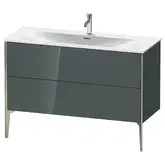 Тумба напольная под раковину Duravit XViu 121 x 48 см, доломитово-серый глянцевый лак (XV43040B138)