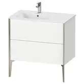 Тумба напольная под раковину, чаша слева Duravit XViu 81 x 48 см, белый матовый (XV44860B118)