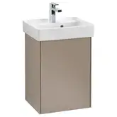 Тумба под умывальник петли слева 41 см Villeroy & Boch Collaro (Truffle Grey) (C00500VG)