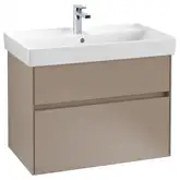 Тумба под умывальник с LED подсветкой 75,4 см Villeroy & Boch Collaro (Truffle Grey) (C010L0VG)