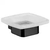 Мыльница подвесная Emco Loft Black, чёрный матовый/стекло матовое (053013300)