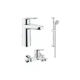 Grohe Комплект смесителей BauEdge 3 в 1 для ванной (123367M)