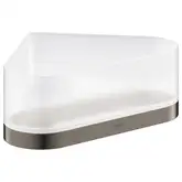 Полка угловая Grohe Selection, тёмный графит, матовый/стекло матовое (41038AL0)