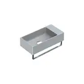 Маленькая (мини) раковина Catalano New Zero 50 х 25 см, satin cement/серый матовый (15025VECS)