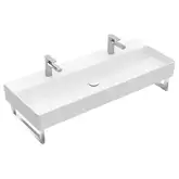 Раковина подвесная 120 х 47 см Villeroy & Boch Memento 2.0 (альпийский белый, без перелива) (4A22C101)