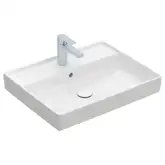 Раковина подвесая 60 х 47 см Villeroy & Boch Collaro (альпийский белый, с переливом) (4A336001)