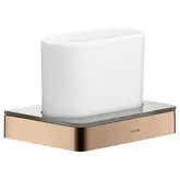 Стакан для зубных щёток Axor Universal Accessories, красное золото/стекло матовое (42834300)