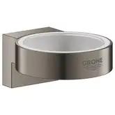 Держатель для стакана или мыльницы Grohe Selection, тёмный графит, матовый/стекло матовое (41027AL0)