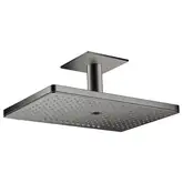 Верхний душ 460 х 300 мм Axor ShowerSolutions (цвет - полированный чёрный хром), 3 вида струи (35281330)
