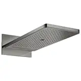 Верхний душ 580 х 250 мм Axor ShowerSolutions (цвет - полированный чёрный хром), 3 вида струи (35283330)