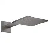 Верхний душ 250 х 250 мм Axor ShowerSolutions (цвет - матовый чёрный хром), 2 вида струи (35310340)