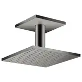 Верхний душ 250 х 250 мм Axor ShowerSolutions (цвет - полированный чёрный хром), 2 вида струи (35312330)