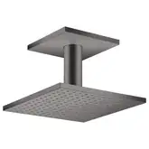Верхний душ 250 х 250 мм Axor ShowerSolutions (цвет - матовый чёрный хром), 2 вида струи (35312340)