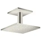 Верхний душ 250 х 250 мм Axor ShowerSolutions (цвет - нержавеющая сталь), 2 вида струи (35312800)