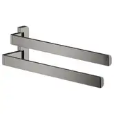 Двойной полотенцедержатель 409 мм Axor Universal Accessories, полированный чёрный хром (42821330)