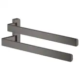 Двойной полотенцедержатель 409 мм Axor Universal Accessories, матовый чёрный хром (42821340)