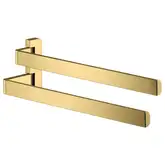 Двойной полотенцедержатель 409 мм Axor Universal Accessories, полированное золото (42821990)