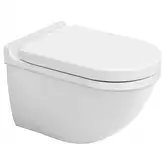 Унитаз для инсталляции Duravit Starck 3 с сиденьем Soft Close (2225090000+0063890000)