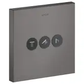 Вентиль скрытого монтажа для 3 потребителей Axor ShowerSelect (цвет - матовый чёрный хром) (36717340)