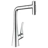 Змішувач для кухні Hansgrohe Metris Select 320 2jet sBox з витяжним душем, хром (73816000)