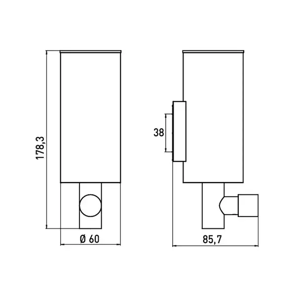 Дозатор жидкого мыла Emco System 02 (цвет - хром) (352100102) фото 2 Aquada.com.ua Дозатор жидкого мыла Emco System 02 (цвет - хром) (352100102) фото 2 Aquada.com.ua