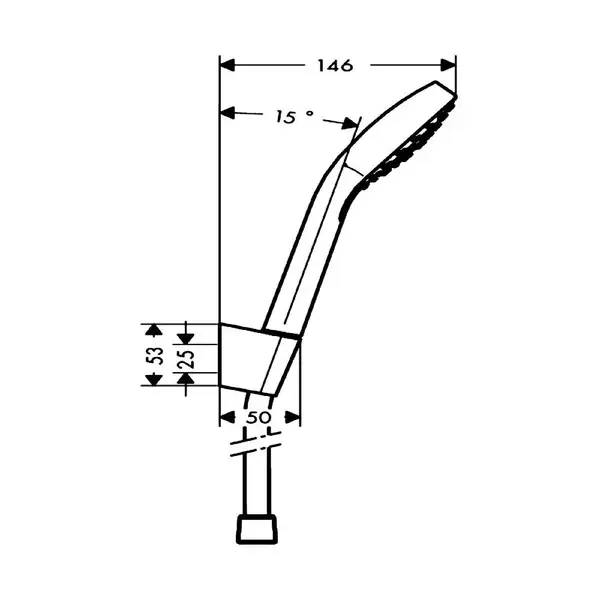 Hansgrohe Croma Select E Vario 125 Душевой набор, белый / хром (26425400)
